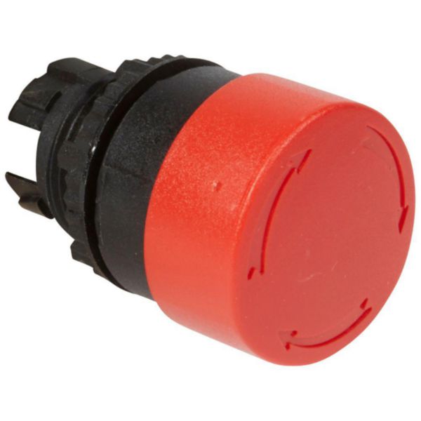 Coup de poing Ø32 pousser-tourner coupure d'urgence IP69 Osmoz composable - rouge