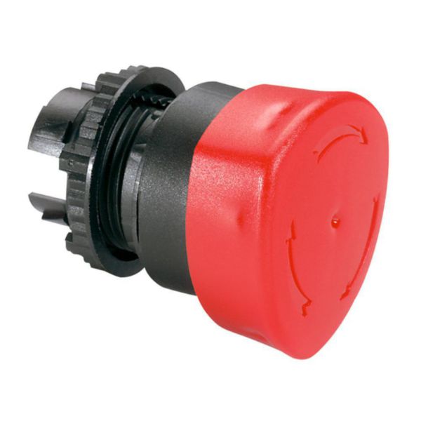 Coup de poing Ø40 pousser-tourner coupure d'urgence IP69 Osmoz composable - rouge