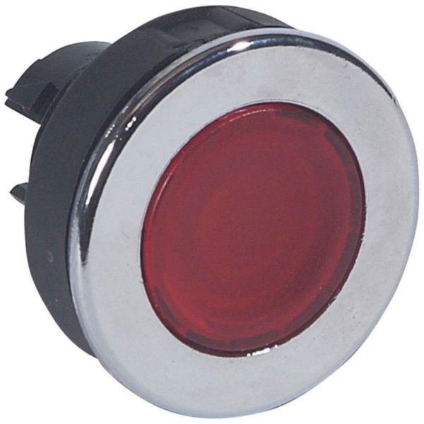 Tête super affleurante pousser-pousser lumineuse IP66 Osmoz composable - rouge