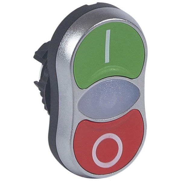 Tête double touche affleurante lumineuse IP66 Osmoz composable - vert et rouge - Page 17