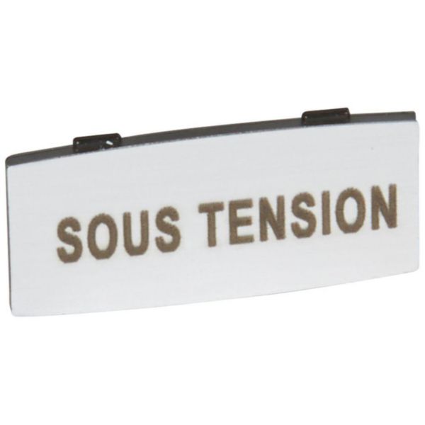 Insert Osmoz avec texte à enclipser sur un cadre - alu - petit modèle avec marquage SOUS TENSION - Page 5