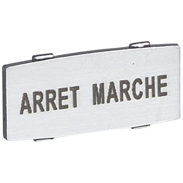 Insert Osmoz avec texte à enclipser sur un cadre - alu - petit modèle avec marquage ARRET-MARCHE - Page 5