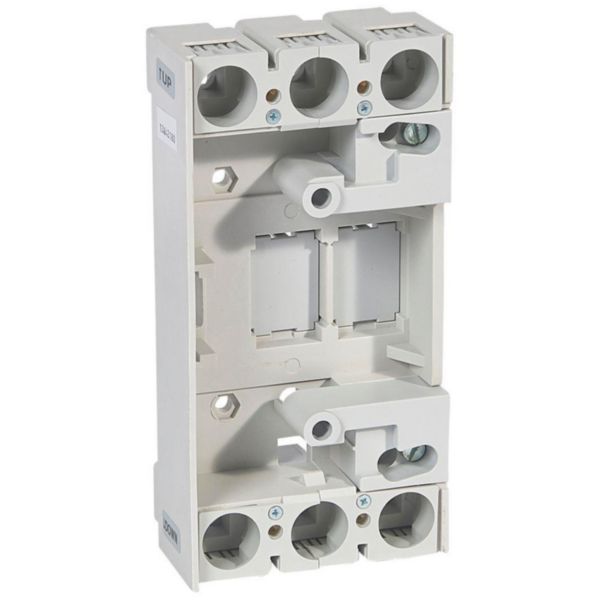 Base prises arrière méplat pour DPX250 3P seul rendu extractible par alvéoles