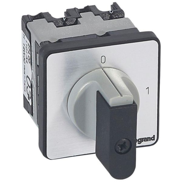 Commutateur à cames interrupteur marche/arrêt PR12 - 1P - 1 contact - fixation par vis sur porte