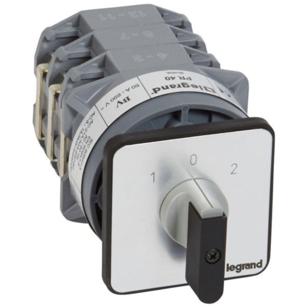 Commutateur à cames inverseur avec position arrêt 45° PR40 - 3P - 6 contacts - fixation par vis sur porte - Page 20