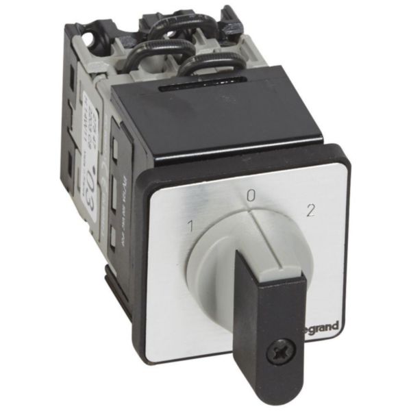 Commutateur à cames inverseur avec position arrêt 45° manette PR12 - 3P - fixation centrale Ø22 sur porte - Page 12