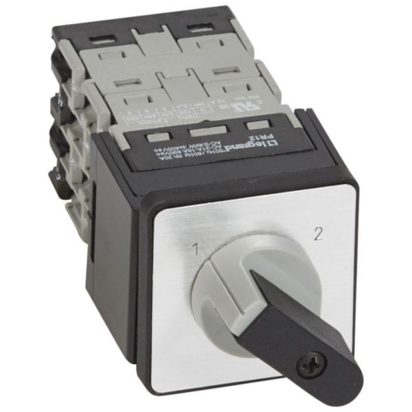 Commutateur à cames inverseur sans arrêt manette PR12 - 4P - fixation centrale Ø22 sur porte - Page 23