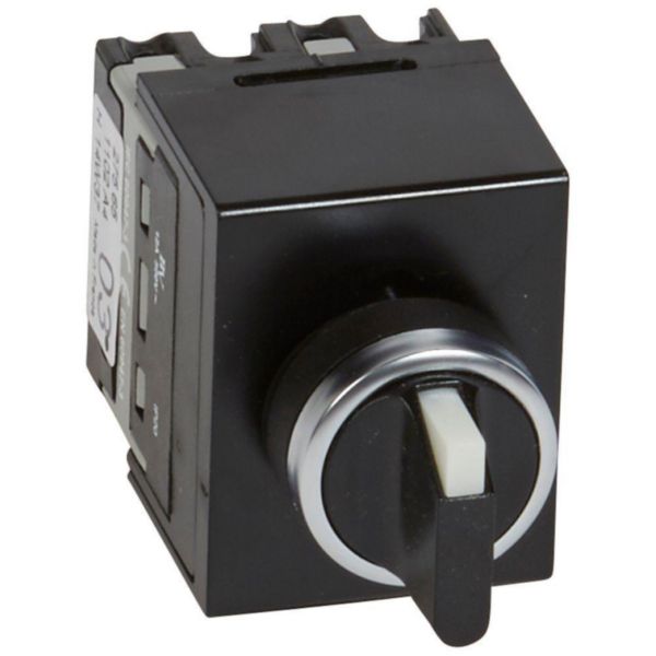 Commutateur à cames interrupteur arrêt/marche tête de commande à manette Ø22 PR12 - 2P - fixation centrale Ø22 sur porte