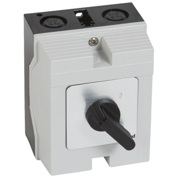 Commutateur à cames inverseur sans position arrêt PR12 - 3P - 6 contacts - boîtier 96x120mm