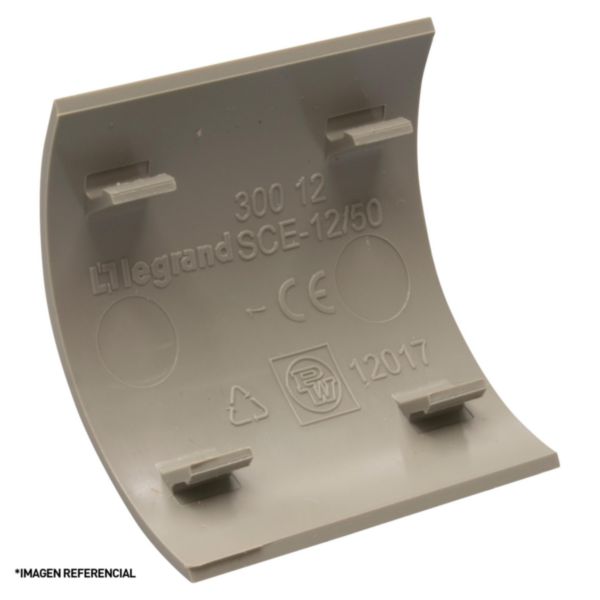 Angle plat pour passage de plancher 75x18mm gris RAL7030