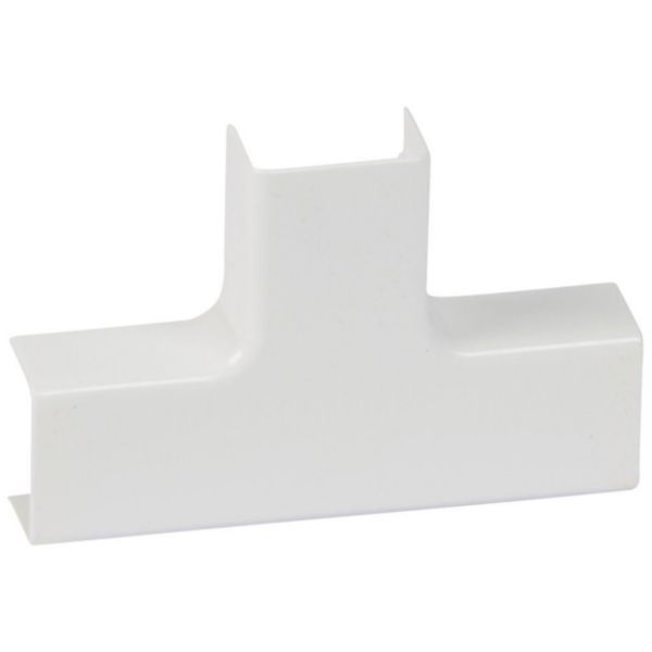 Dérivation en T à plat pour moulure DLPlus 20x12,5mm - blanc