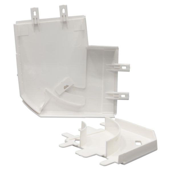 Angle plat variable pour moulure DLPlus 60x20mm - blanc