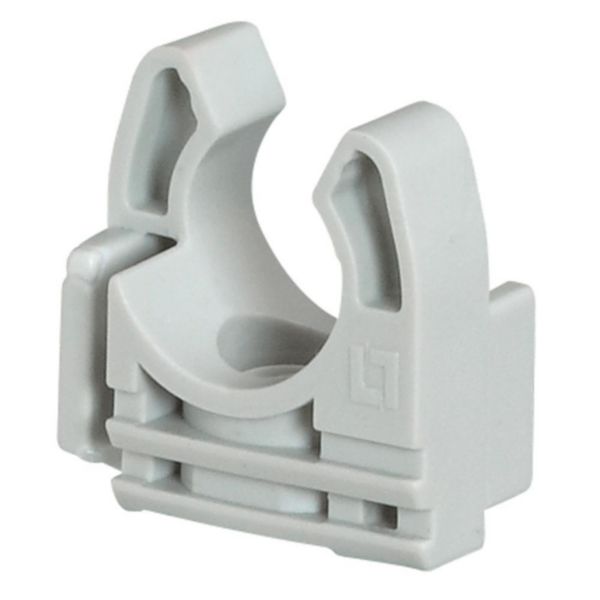 Lyre grise pour conduit IRL Ø20mm avec fixation des conduits par simple clipsage