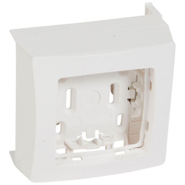 Cadre Appareillage saillie 1 poste pour pose sur moulure DLPlus épaisseur 16mm - blanc