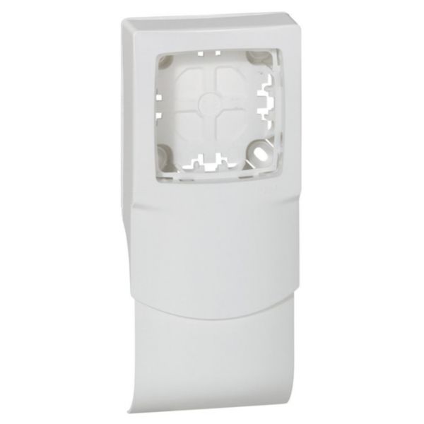 Cadre Appareillage saillie 1 poste pose le long des plinthes DLPlus épaisseur 20mm - blanc