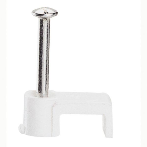 Attache Fixfor blanche pour câble méplat 2x1mm²