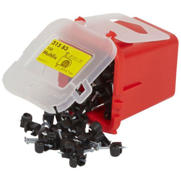 Attache Multifix noire protégée ultraviolets pour câbles Ø5mm à Ø7mm - Page 2