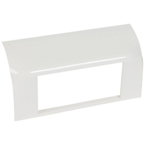 Support Mosaic 4 modules pour pose sur plinthe DLP 140x35mm - blanc
