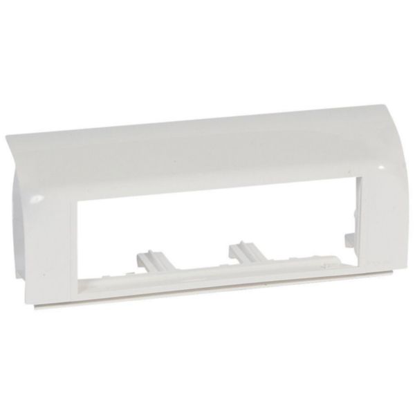Support Mosaic 6 modules pour pose sur plinthe DLP 140x35mm - blanc