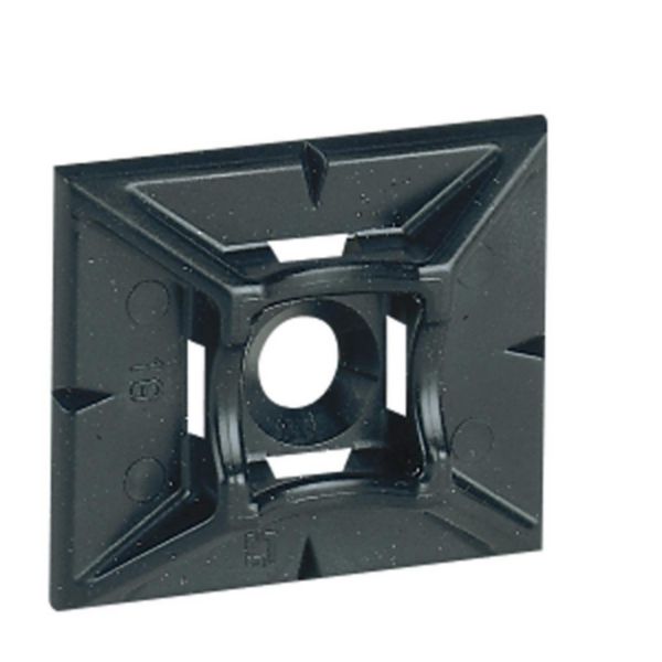 Embase adhésive noire Colring pour colliers largeur 4,6mm maxi