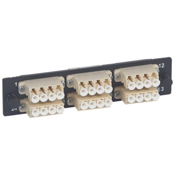 Bloc fibre optique LC 24 fibres multimode pour tiroir optique réf. 32569