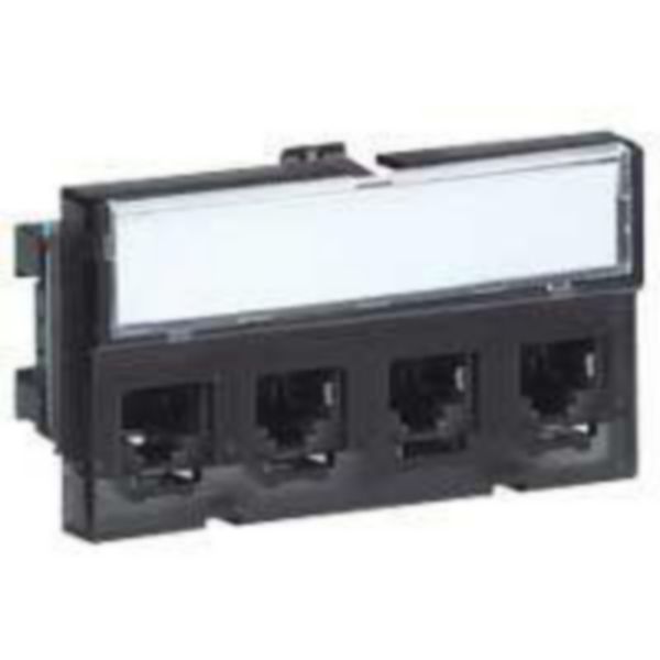 Bloc 4 RJ45 FTP catégorie 5