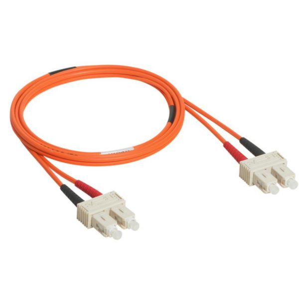 Cordon optique OM2 multimode LCS³ duplex SC/SC - longueur 1m