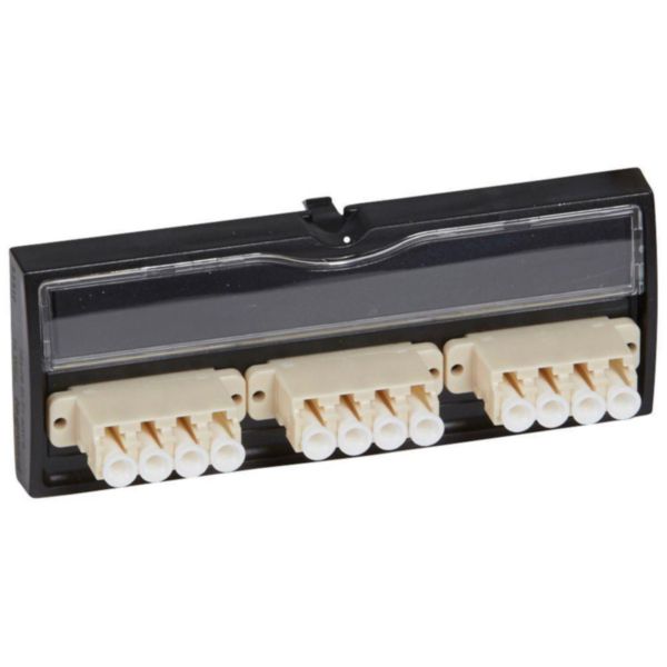 Bloc fibre optique LC 12 fibres multimode pour panneau/tiroir optique