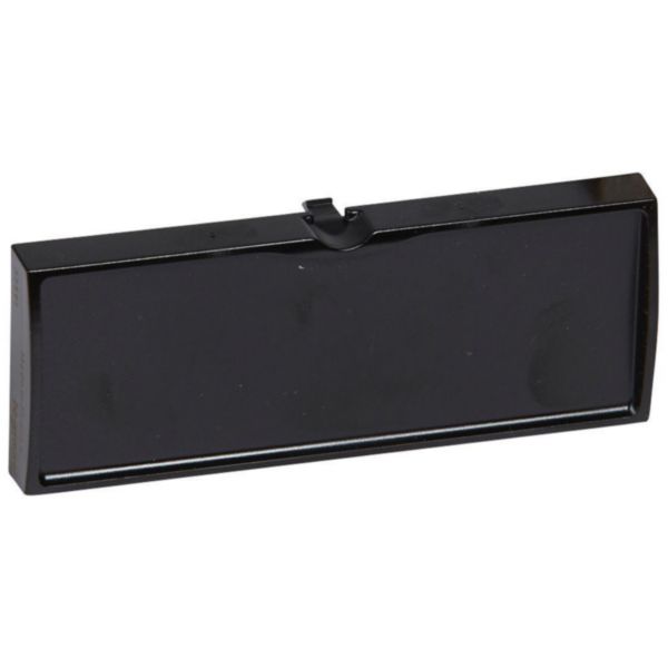 Bloc obturateur pour panneau de brassage 19 pouces noir