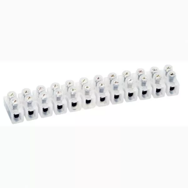 Barrette de connexion Nylbloc avec capacité assignée 2,5mm² - blanc
