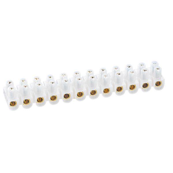 Barrette de connexion Nylbloc avec capacité assignée 16mm² - blanc