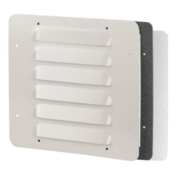 Réhausse d'aération métal - ip32 IK10 - RAL 7032 - 248 x 248 mm