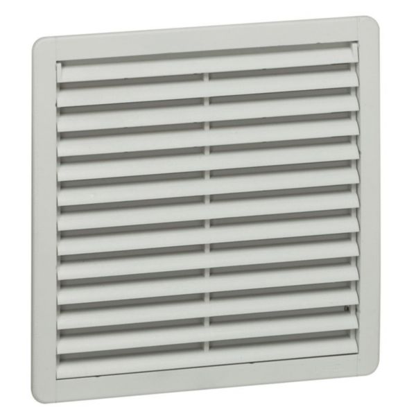 Ventilateur avec ouïe plastique débit 120m³/h avec filtre et 160m³/h soufflage libre - IP54 IK08 - RAL7035