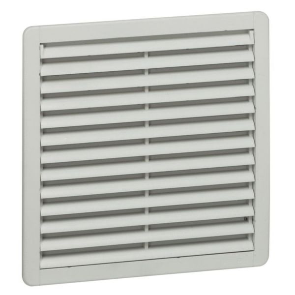 Ventilateur avec ouïe plastique débit 400m³/h avec filtre et 900m³/h soufflage libre - IP54 IK08 - RAL7035