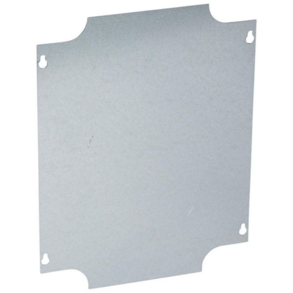 Plaque de montage métal épaisseur 15/10 pour boîtiers industriels 310x240mm