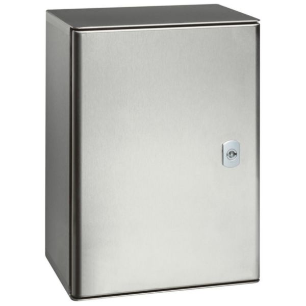 Coffret Atlantic inox 304L vertical avec 1 porte IP66 IK10 - 400x300x200mm