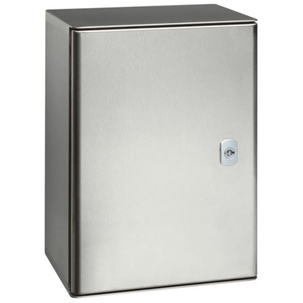 Coffret Atlantic inox 304L vertical avec 1 porte IP66 IK10 - 500x400x200mm