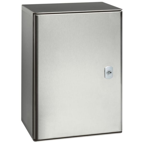 Coffret Atlantic inox 304L vertical avec 1 porte IP66 IK10 - 600x400x250mm