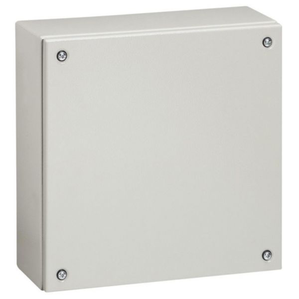 Boîtier industriel Atlantic métal carré IP66 IK10 - 200x200x120mm - RAL7035