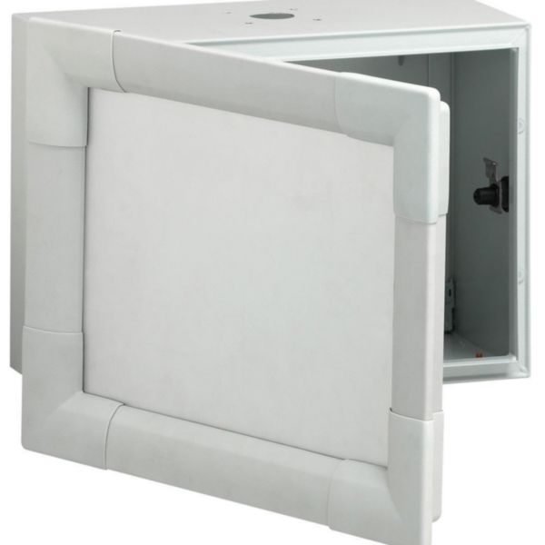 Pupitre de commande métal Atlantic axis avec porte avant - 300x300x160mm