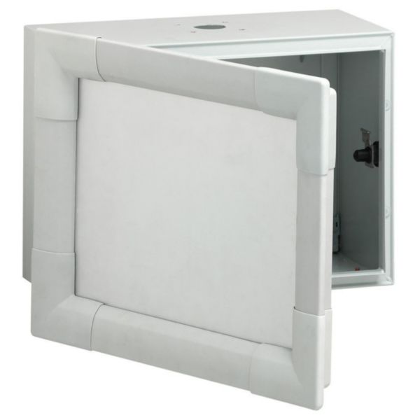 Pupitre de commande métal Atlantic axis avec porte avant - 400x400x200mm
