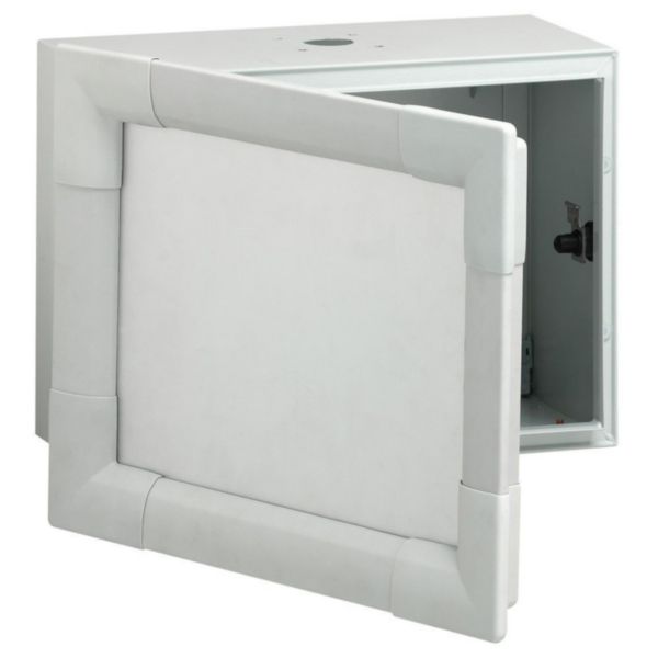 Pupitre de commande métal Atlantic axis avec porte avant - 400x600x250mm