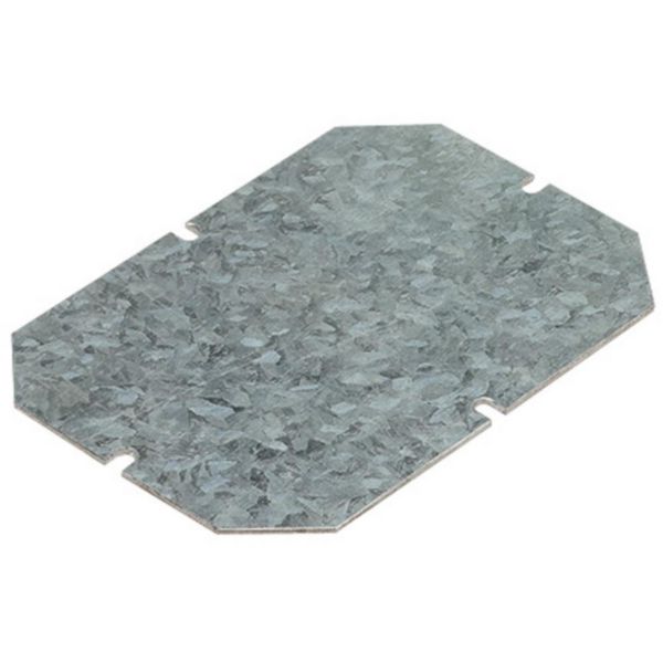 Plaque de montage métal épaisseur 15/10e pour boîtiers industriels 310x240mm
