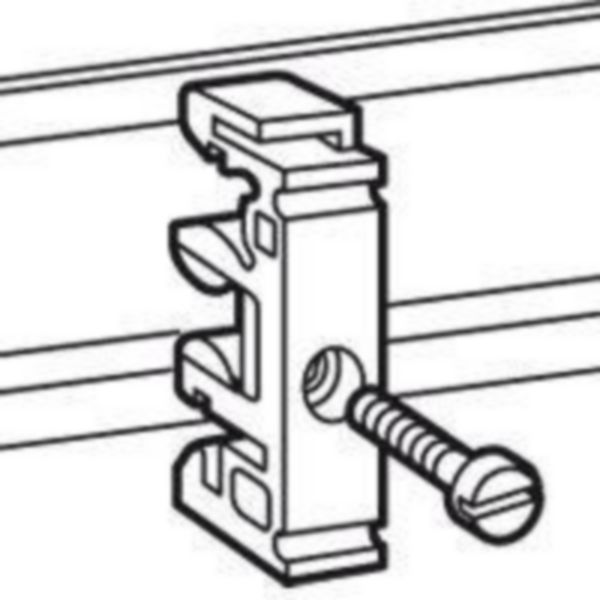 Fixation de l'appareillage sur rails EN 60715 pour vis M4