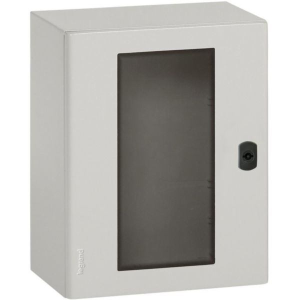 Coffret Atlantic métal version vertical 1 porte vitrée 500x400x200mm 