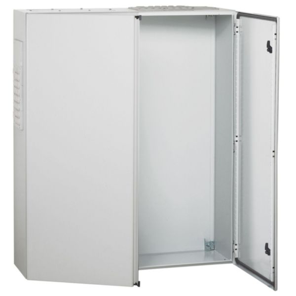 Coffret metal Atlantic version vertical 1 porte 1200x800x300mm et plaque