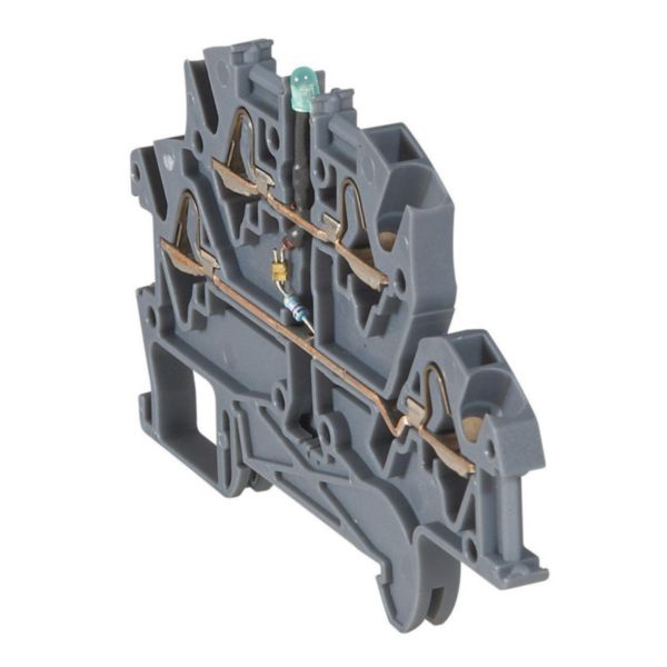 Bloc de jonction à fonction à ressort viking 3 avec 2 jonctions 4 conducteurs 2 étages à diode