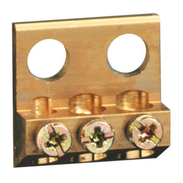 Connecteur pour dérivation des conducteurs sur barres cuivre plates et répartiteur 3 départs 200A