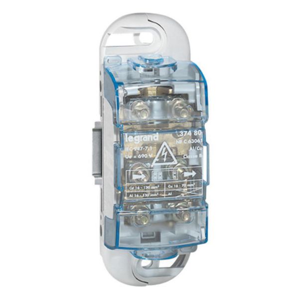 Boîtier de raccordement aluminium ou cuivre 120mm² 300A maximum