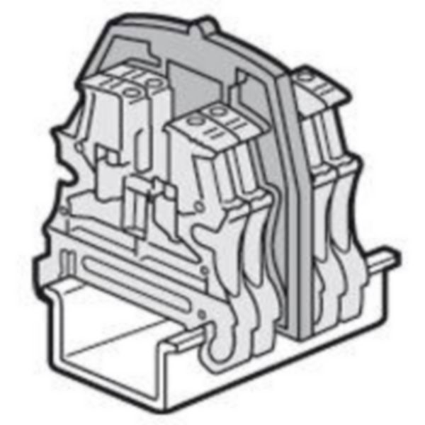 Cloison de séparation pour blocs de jonction à vis viking 3 avec 2 étages